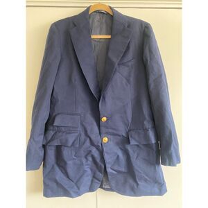 Vintage Polo Ralph Lauren Navy Blazer Gold Buttons Kaufmann's Pittsburgh